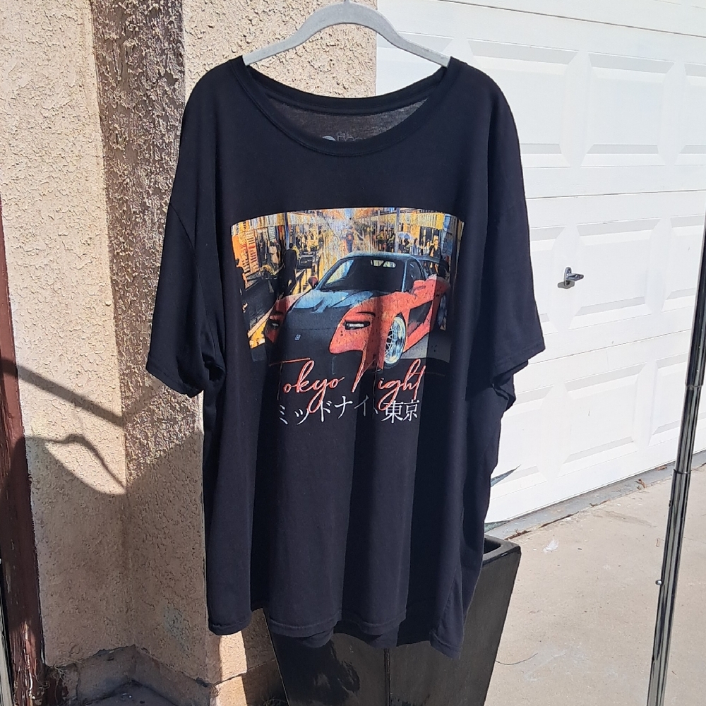 Tokyo Nights Black Graphic Tee